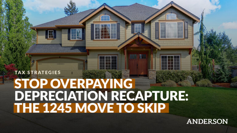 Stop Overpaying Depreciation Recapture The §1245 Move They Skip