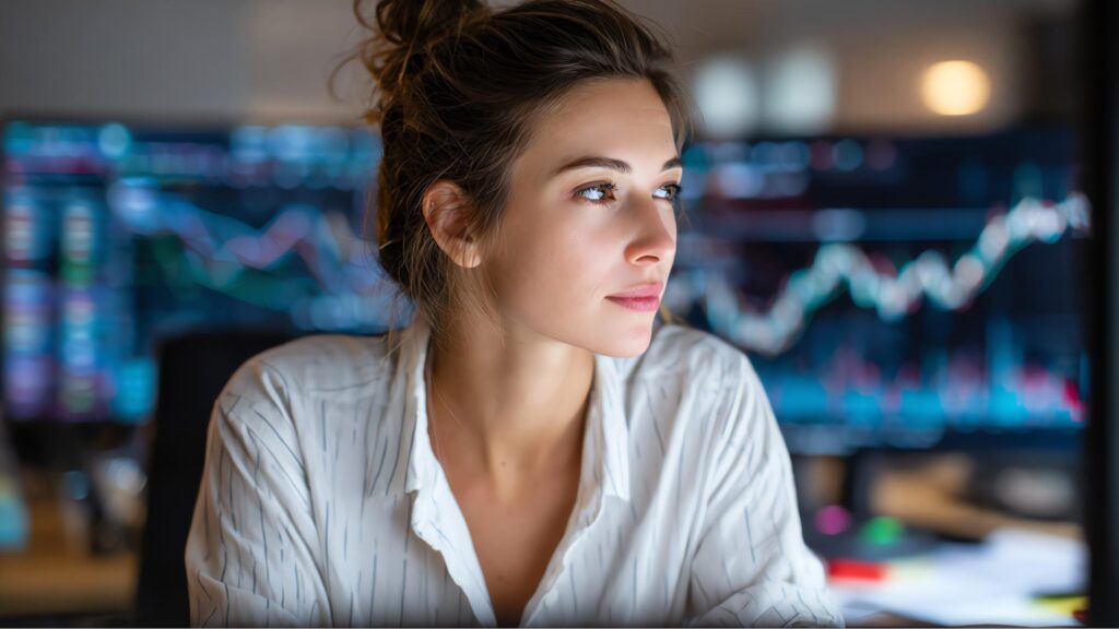 woman day trading